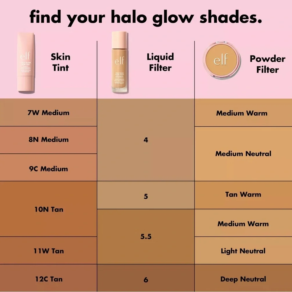 e.l.f. Halo Glow Liquid Filter - 8.5 Rich, NEW